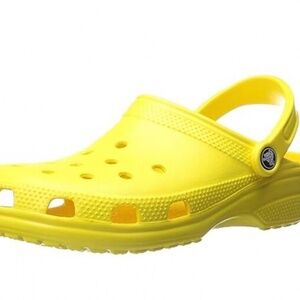 cute yellow crocs womens size 6.5-7.5